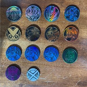 Colorful Collectible Pokémon Tokens